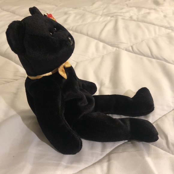 “The End” Bear TY Beanie Baby, Black Bear, Vintage Collectible 1999 - Picture 5 of 14